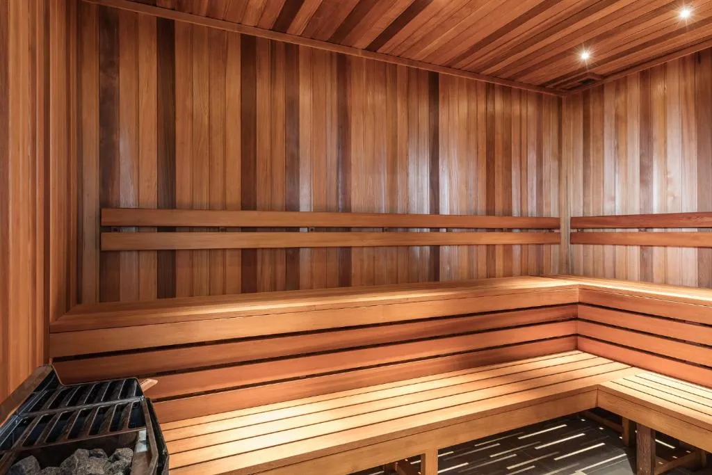 The sauna at Meriton Suites Sydney Airport